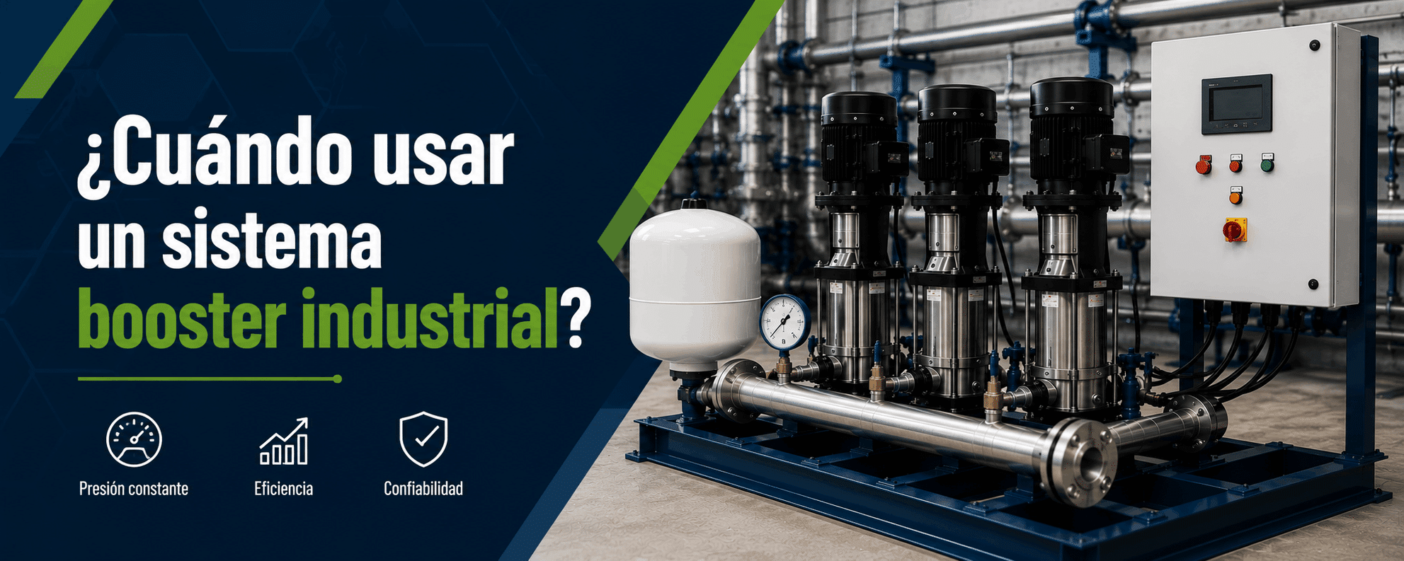 cuando usar un sistema booster industrial