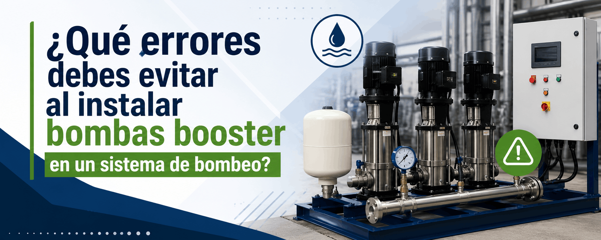 que errores debes evitar al instalar bombas booster